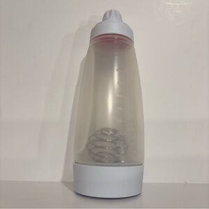 Whiskware Clear Batter Mixer Shaker Bottle with White Lid